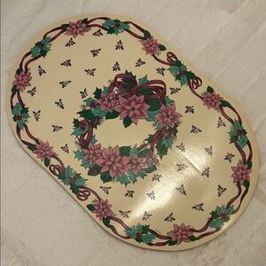 Vintage Vinyl Lenox Holiday Tartan Placemats Set of 6